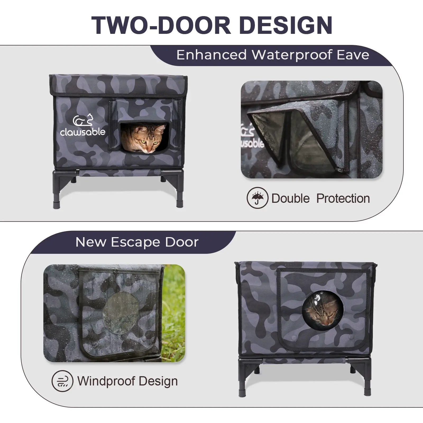 2024 Tall Classic Box Insulated Cat House - Small