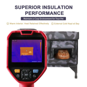 2024 Tall Classic Box Insulated Cat House - Small