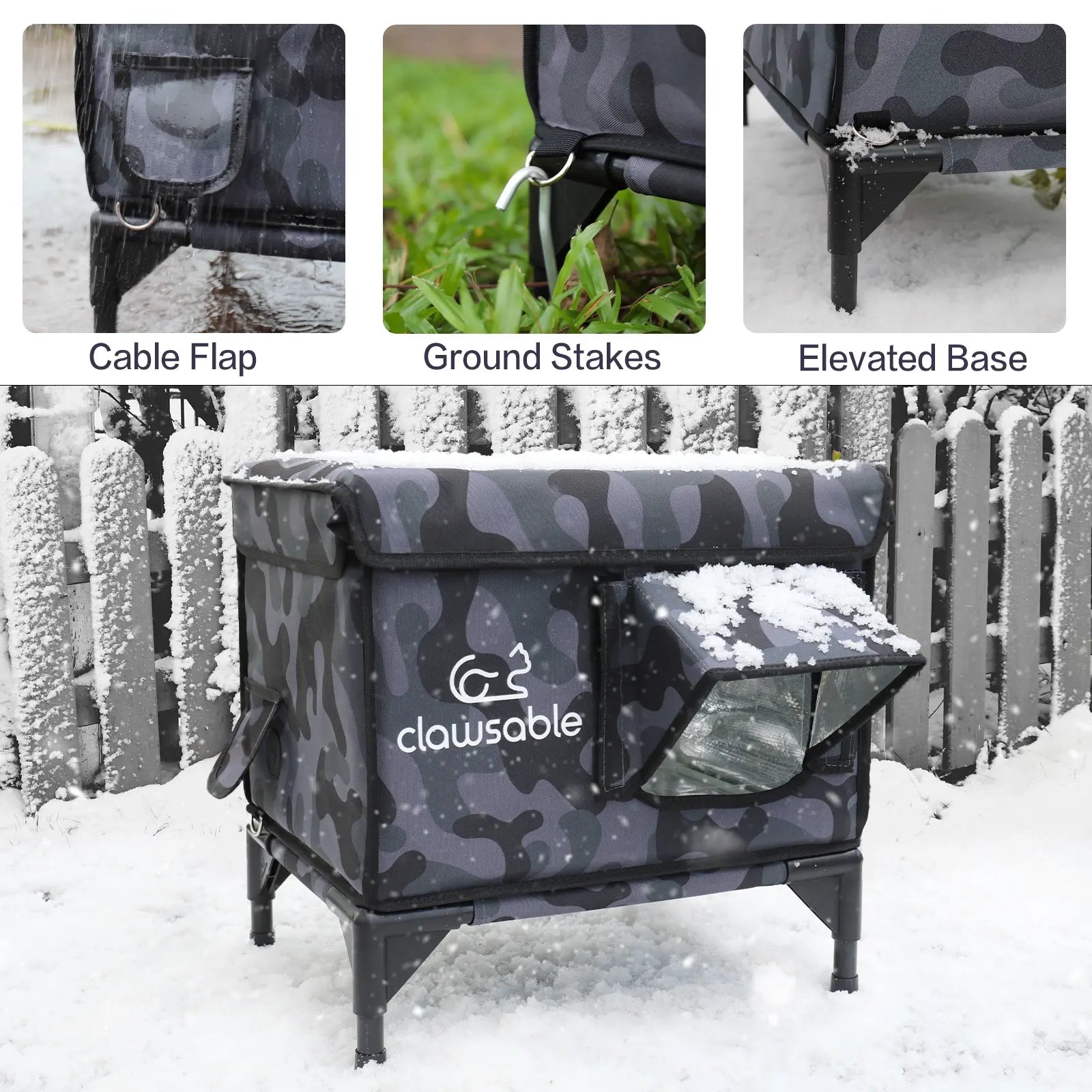 2024 Tall Classic Box Insulated Cat House - Small