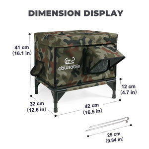 2024 Tall Portable Insulated Cat House - Small