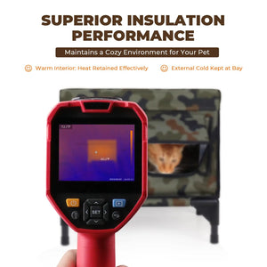 2024 Tall Portable Insulated Cat House - Small