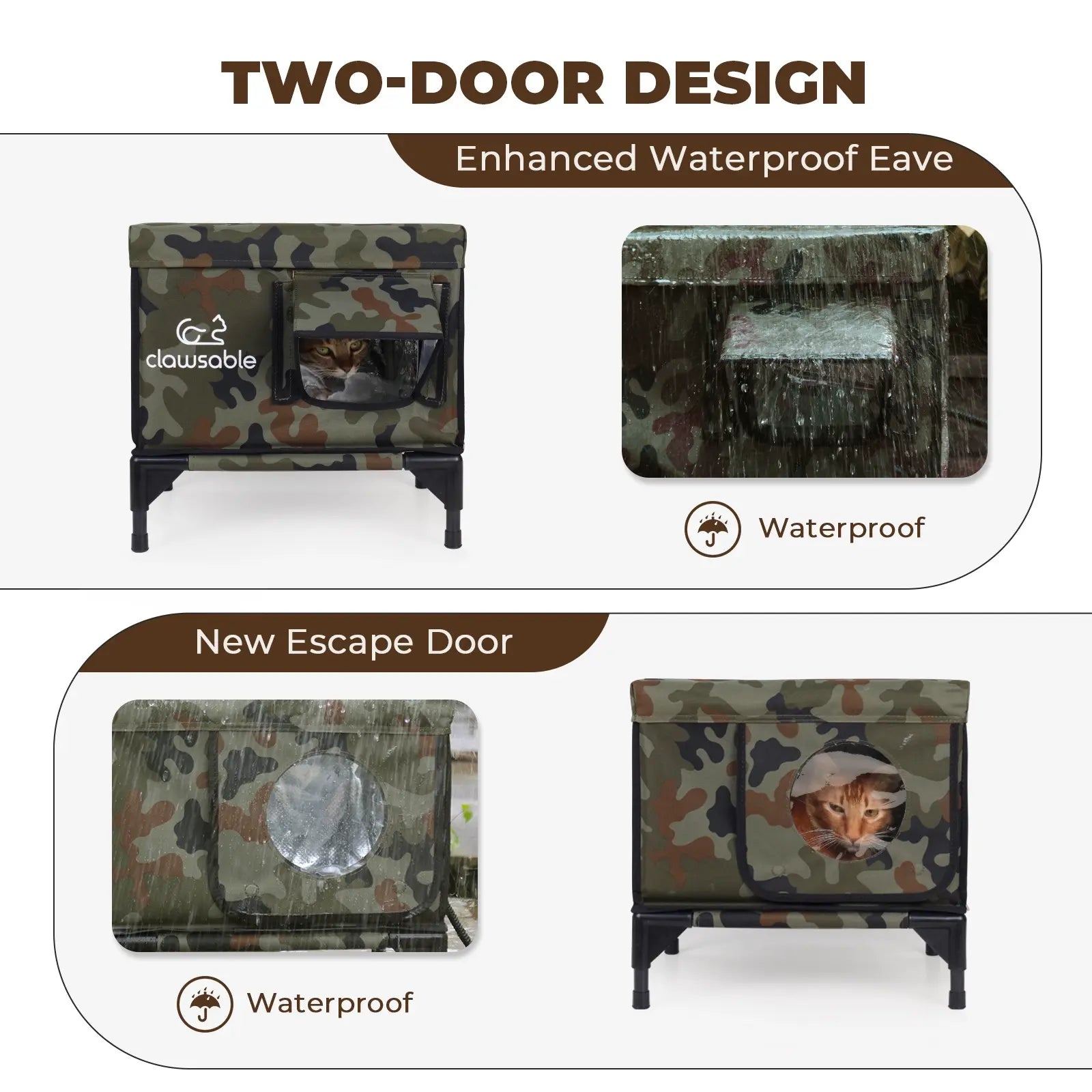 2024 Tall Portable Insulated Cat House - Small