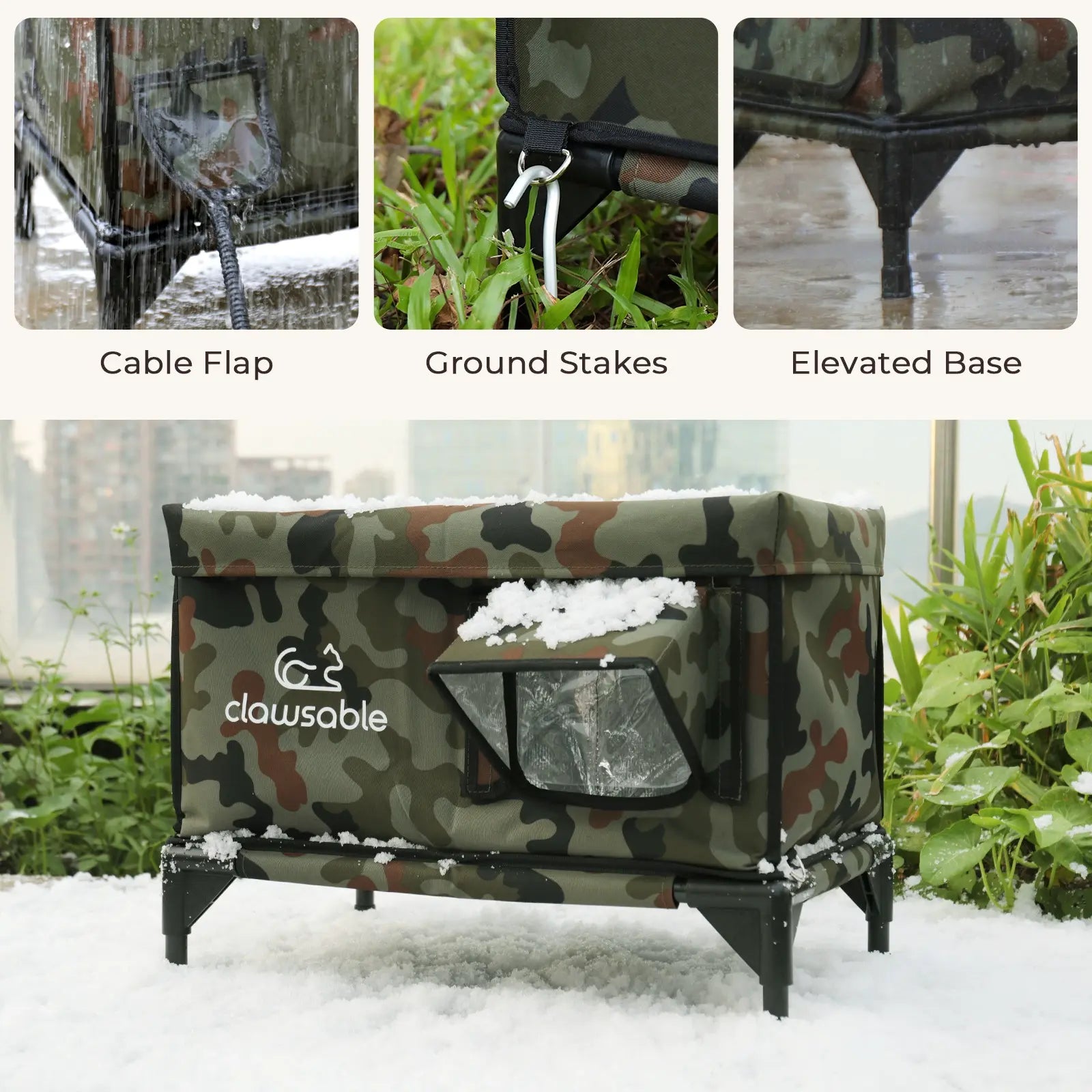 2024 Tall Portable Insulated Cat House - Medium