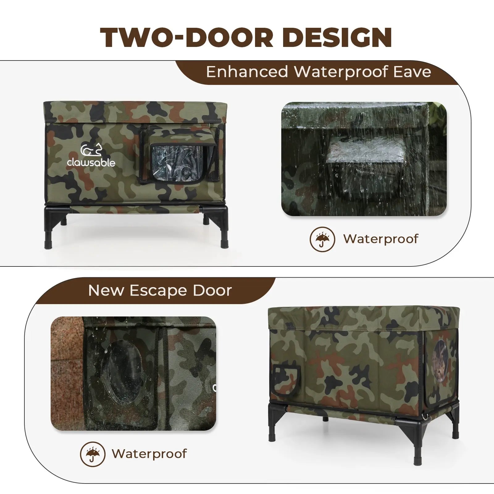 2024 Tall Portable Insulated Cat House - Medium